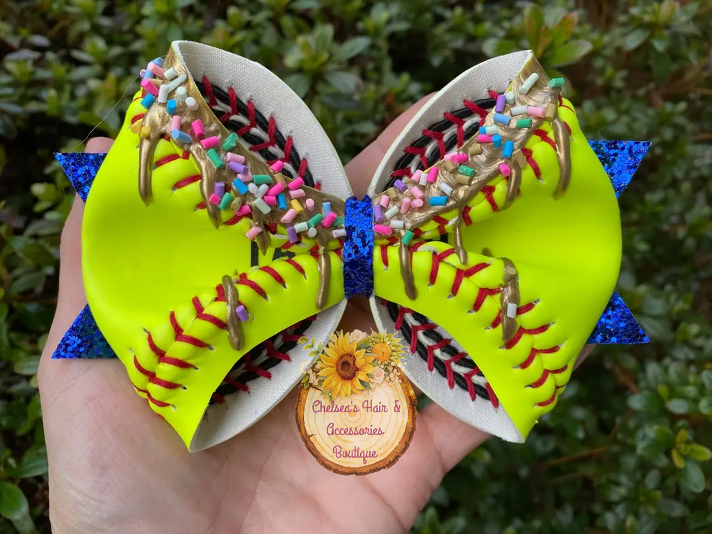 Softball Drip Bow