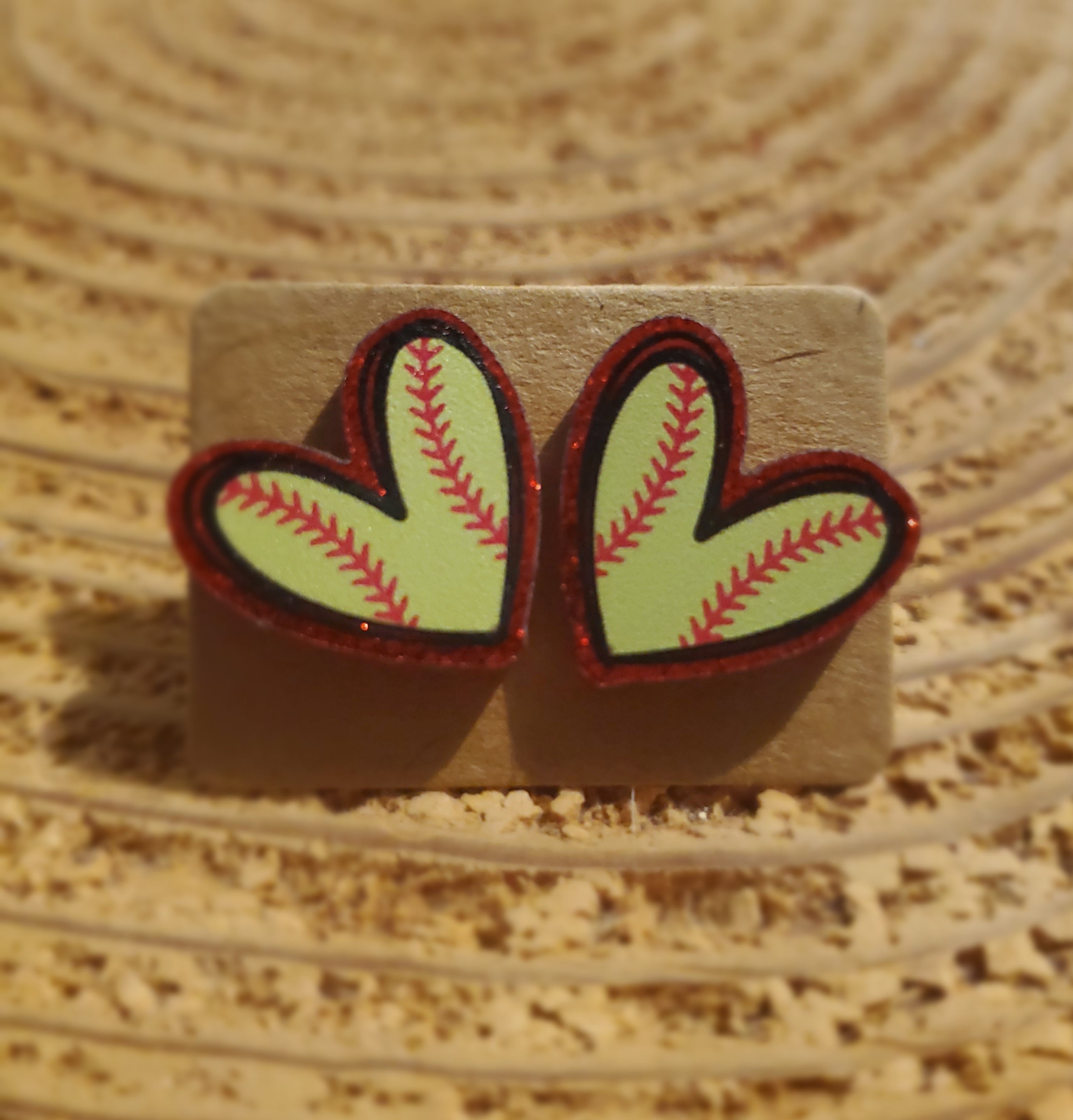 Softball Earrings