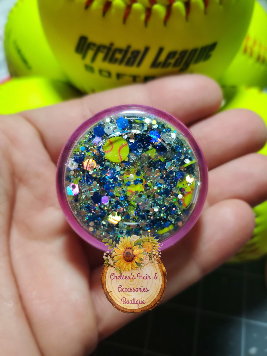 Softball Hair & Body Glitter